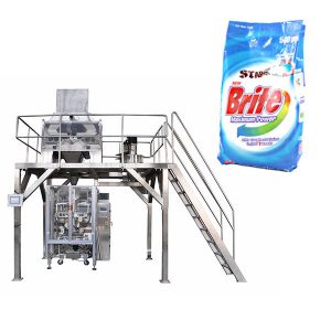 4 глави линейни претеглящ препарат за пране прах за опаковане машина